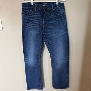 Banana Republic Men's Vintage Straight Jeans in Deep Blue